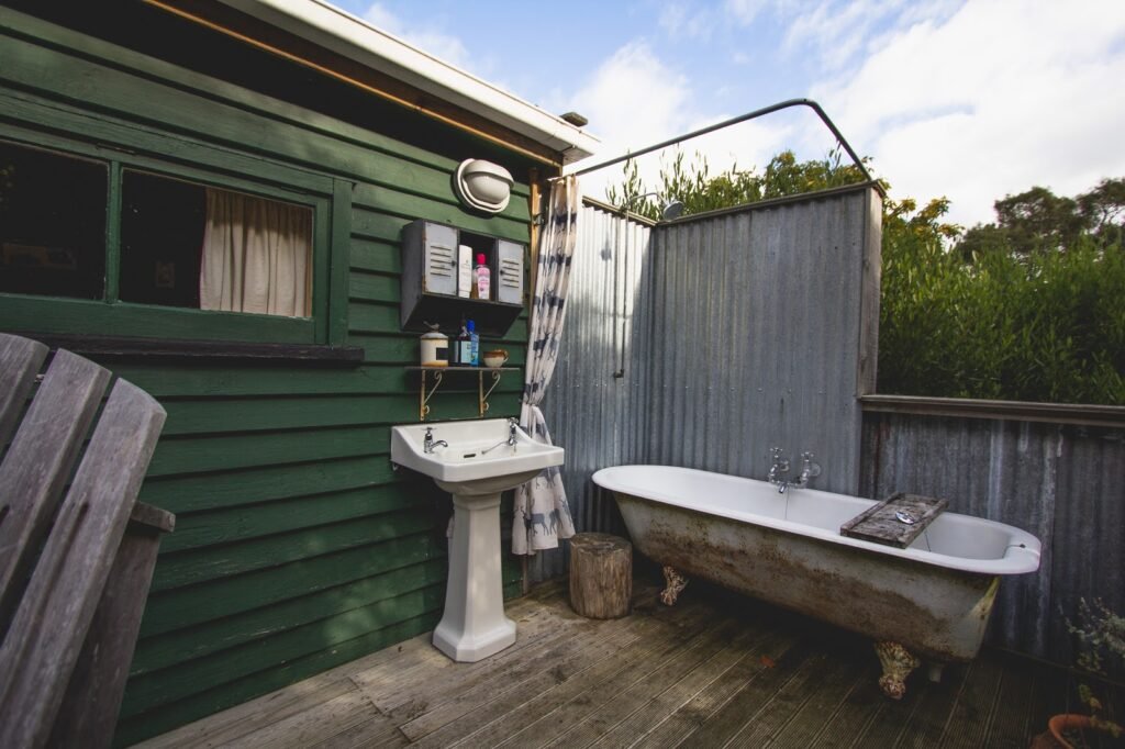 outdoor bath